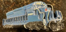 80s Vintage Belt Buckle The Great American Buckle Co Chicago Locomotive Train