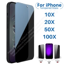 Anti-Spy Privacy Tempered Glass Screen Protector For iPhone 17 15 14 13 12 8 Lot