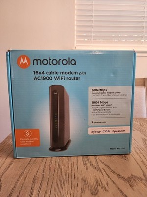 Motorola MG7550 Cable Modem-Router Combo Dual-Band AC1900 WiFi DOCSIS 3.0