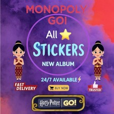 GO Stickers Monopoly Stickers 5star ,4star,3star,2star,1star,      SUPPER FAST  
