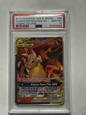 2019 Pokemon Cosmic Eclipse Charizard & Braixen GX 22/236 PSA 10 GEM MT