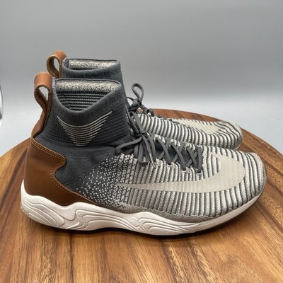 Nike Zoom Mercurial XI Flyknit Shoes Mens 8.5 Gray Running Comfort Sneakers