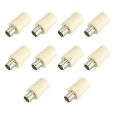 10 PCS Transition Coupling Barb Crimp Brass Fittings CPVC Tube Fits 3/4 Inch