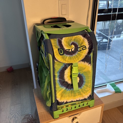 Zuca Figure Skating Bag Swirl Blue/ Green Tie Dye Bag And Frame read description