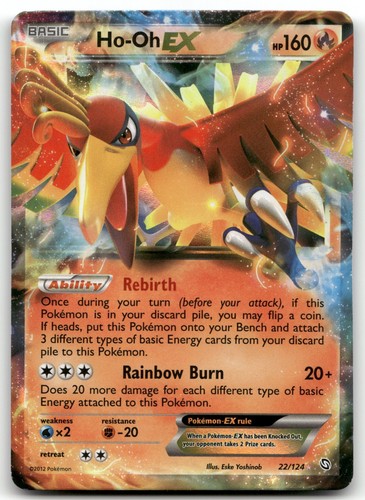 Ho-Oh EX Holo Ultra Rare 22/124 Dragons Exalted MP