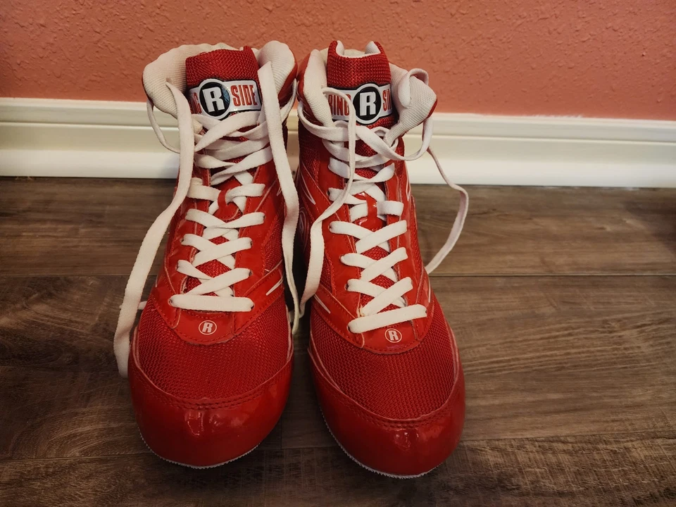 Zapato Ringside Diablo - Botas Zapatos de Boxeo Lo-Top Low Top - Rojo/Blanco - TALLA 8 Foto 2 de 4