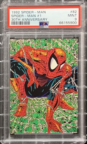 1992 Marvel Comic Images Spider-Man 30th Anniversary #82 Spider-Man #1 PSA 9 MNT - Picture 2 of 5