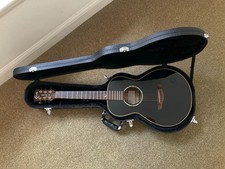 Faith Eclipse Mercury Scoop Electro Acoustic Guitar, Black Gloss
