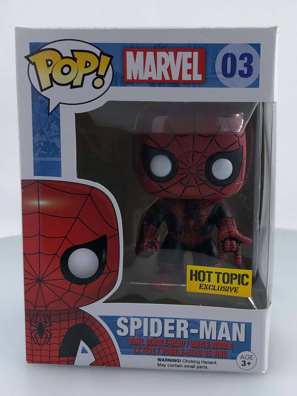 Sale Funko Pop! Marvel Spider-Man #3 Hot Topic Exclusive Vinyl Figure Damaged Box