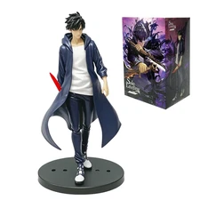 21cm Solo Leveling Anime Figure Sung Jinwoo PVC Action Model Collectible Toy Dis