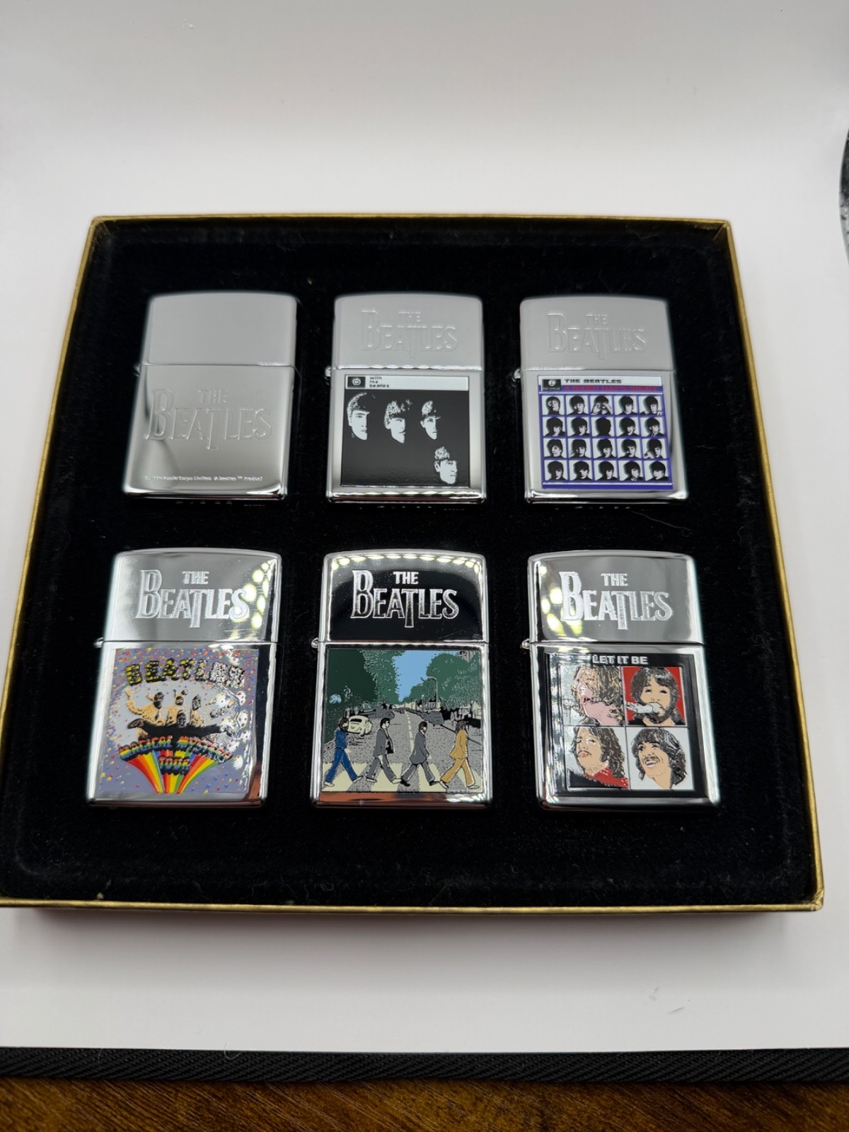 The Beatles -  Zippo -  1990&rsquo;s Vintage Set of 6, New - nev