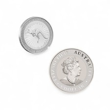 1 OZ Silver Bullion Coin Perth Minth Australia ,QUEEN ELIZABETH and Kangaroo,NEW 111.38 per troy oz