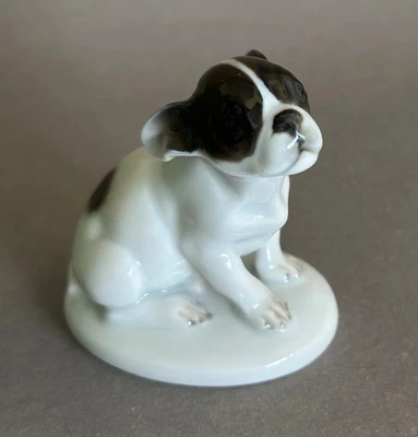 Rosenthal Bulldog French Bulldogge Hund Dog Porzellan Figur Himmelstoss - Bild 1 von 4