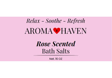 Aroma Haven Rose Scented Bath Salts 16 oz - 2 Pack