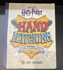 Harry Potter Hand Lettering by Jay Roeder Hardcover Illustrated Activity Book