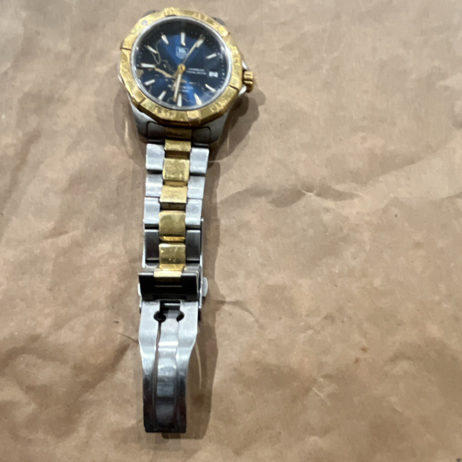 TAG Heuer Aquaracer Caribbean Special Edition Two-Tone Quartz Black Dial 300m