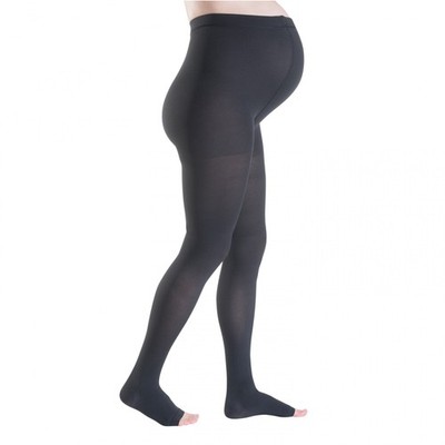 MEDIVEN PLUS 213/214 MÜTTERSTRUMPFHOSE CL2 OFFENE SPITZE SCHWARZ