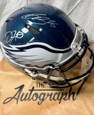 JALEN HURTS SAQUON BARKLEY DUAL AUTO SUPER BOWL SPEED FULL SIZE AUTHENTIC HELMET