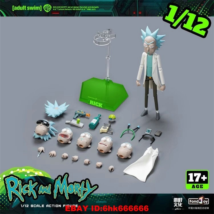 FondJoy Rick Sanchez para Rick y Morty Modelo Juguete Figura Colección Hobby 17cm