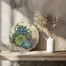 1pc 2D 1pc 7.87x 7.87inch Aluminum 2D Flat Wall Decoration Season Wall Hanging R