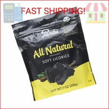 Panda Licorice Soft Chews Black, 7 Oz