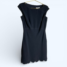 MARELLA Designer Luxury Evening Occasion Mini Dress UK 10 US 6 Scallopped Hem