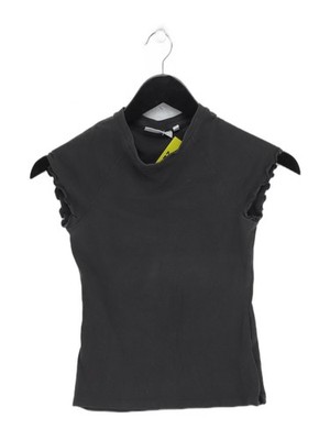 Weekday Women's T-Shirt XS Grey Cotton with Elastane Basic
