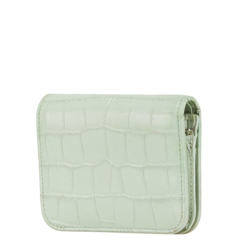 BALENCIAGA Croco embossed Bifold Wallet 655624 Women 【Used】 - Picture 2 of 11