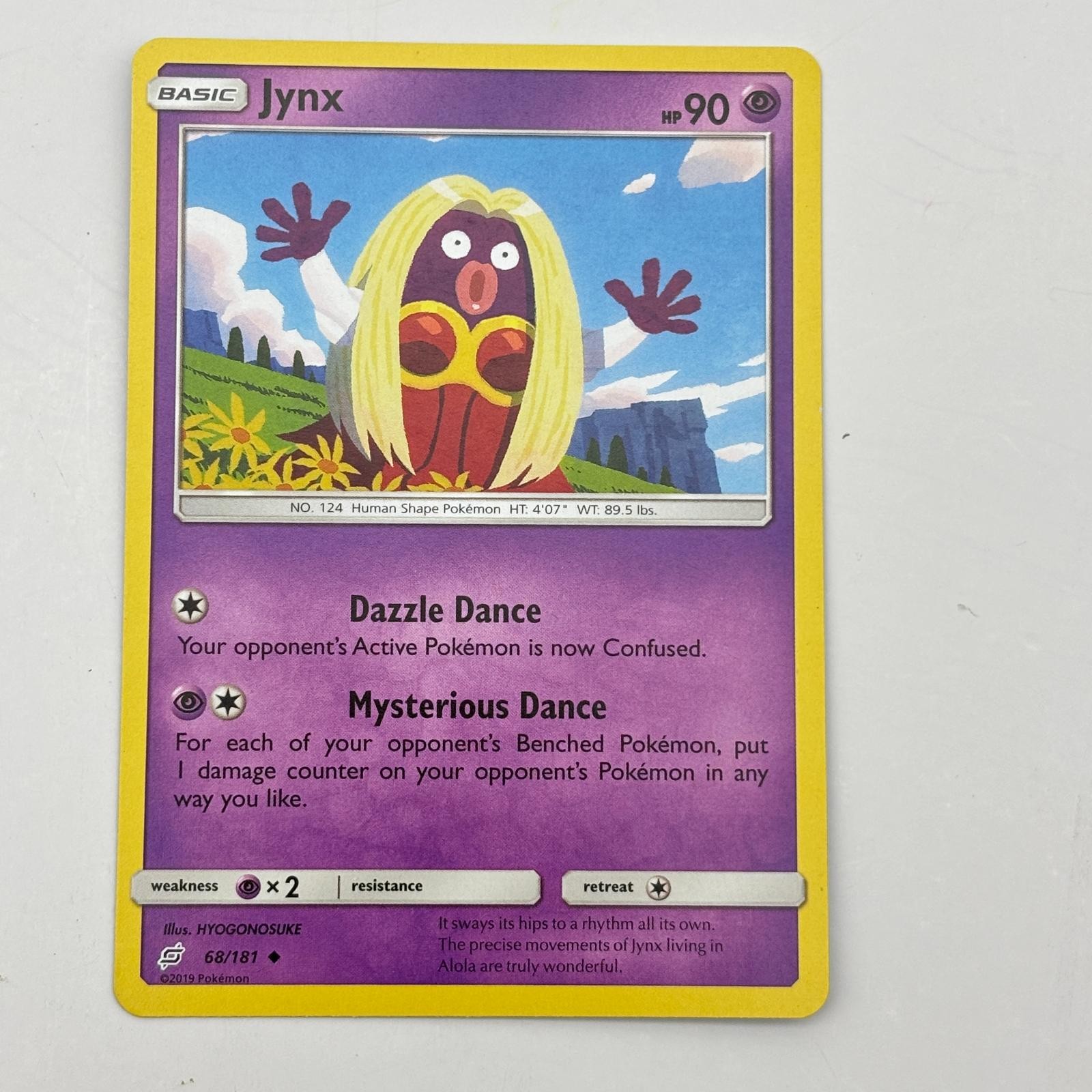 Jynx 68/181 Uncommon Team Up Pokemon Lightly Played