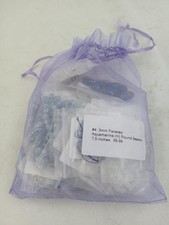 Jewelry Making Bead Lot Blue Lace Agate Aquamarine Crystal Beads Findings Kit