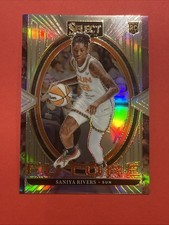 2025 Panini Select WNBA SANIYA RIVERS FUTURE SILVER PRIZM SUN #9