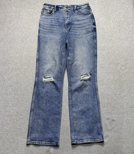 Good American Good Curve Jeans Womens 26 Boot Cut High Rise Distressed Stretch