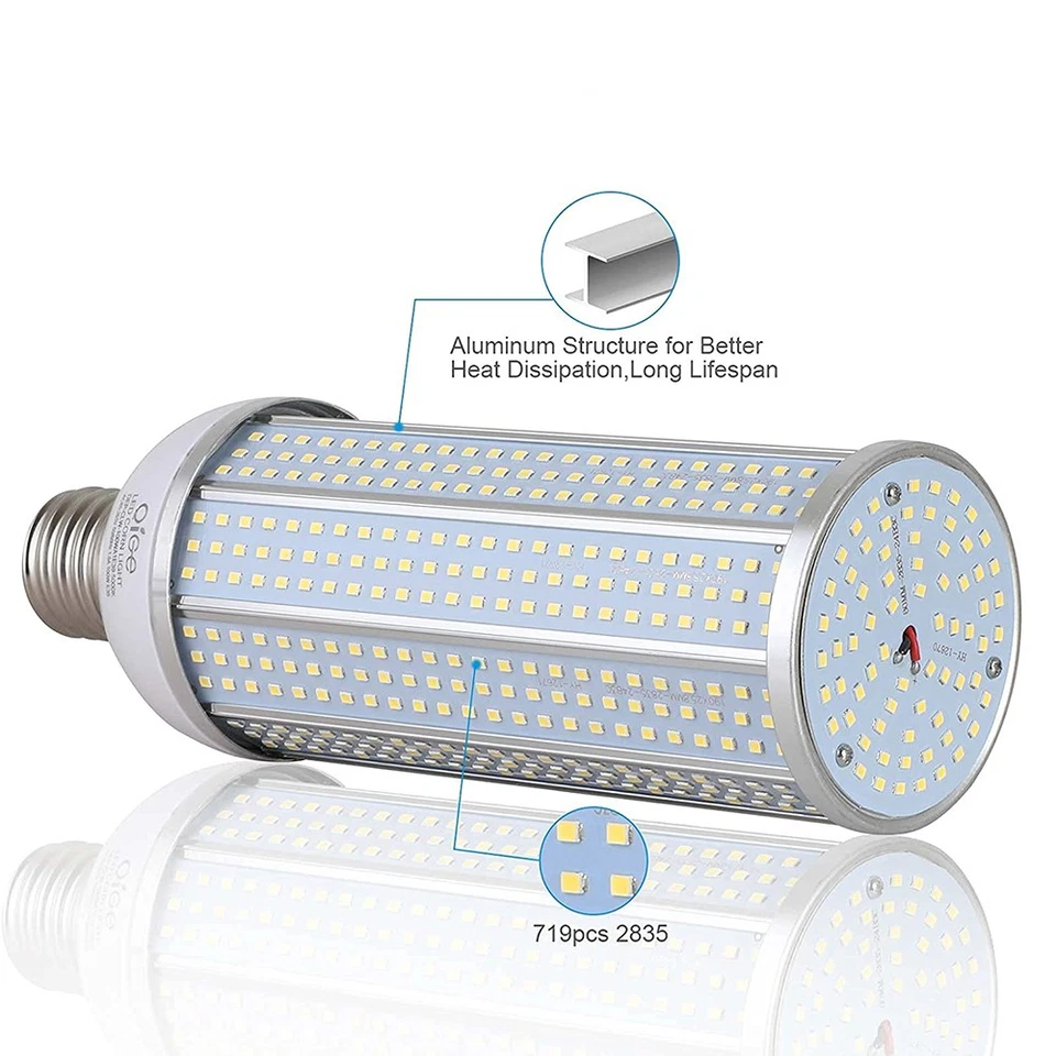 1000W Equivalent LED Corn Light Bulb 100W 12000Lumen 5000K Daylight White E26 - Image 4 of 4