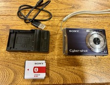 Sony Cyber-shot DSC-W90 8.1MP 3x Optical Zoom Digital Camera w/ Charger Battery