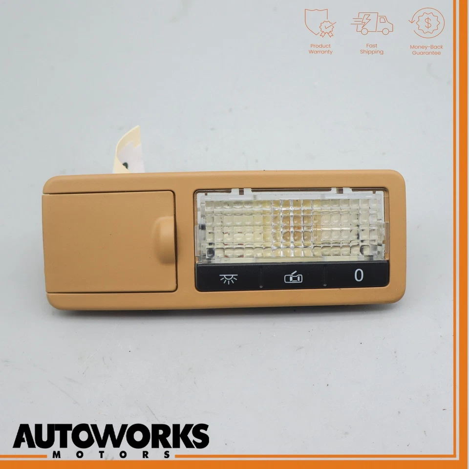 03-10 Lámpara de lectura de luz domo superior derecha trasera Porsche Cayenne 957 beige OEM Foto 4 de 4