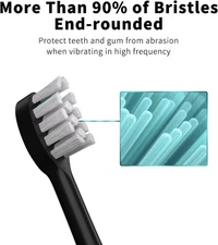 Replacement Flossing Toothbrush Heads with Covers for Waterpik Sonic Fusion SF01