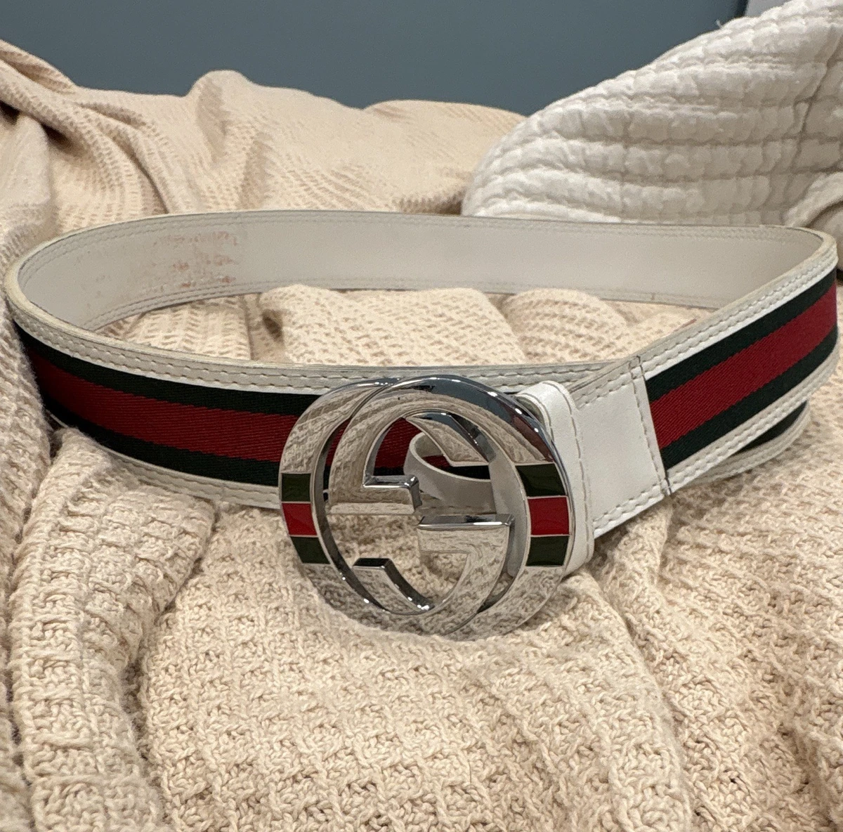 White Gucci Belts for sale - eBay