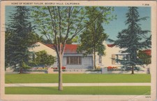 Home of Robert Taylor Beverly Hills CA California c1940s Postcard