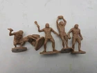 Marx 2" Caveman Plastic Vintage  Lot Of 5