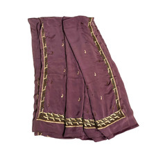 Satin Saree Indian Women Wrap Traditional Sari Vintage Sewing Fabric Used Dress