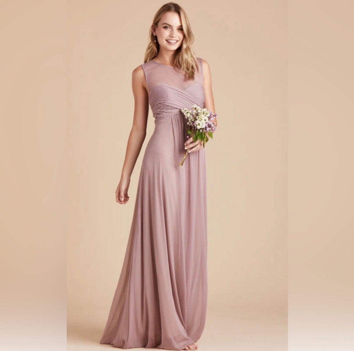 Birdy Grey Ryan Dress Mauve XL NEW NWT Bridesmaid Wedding