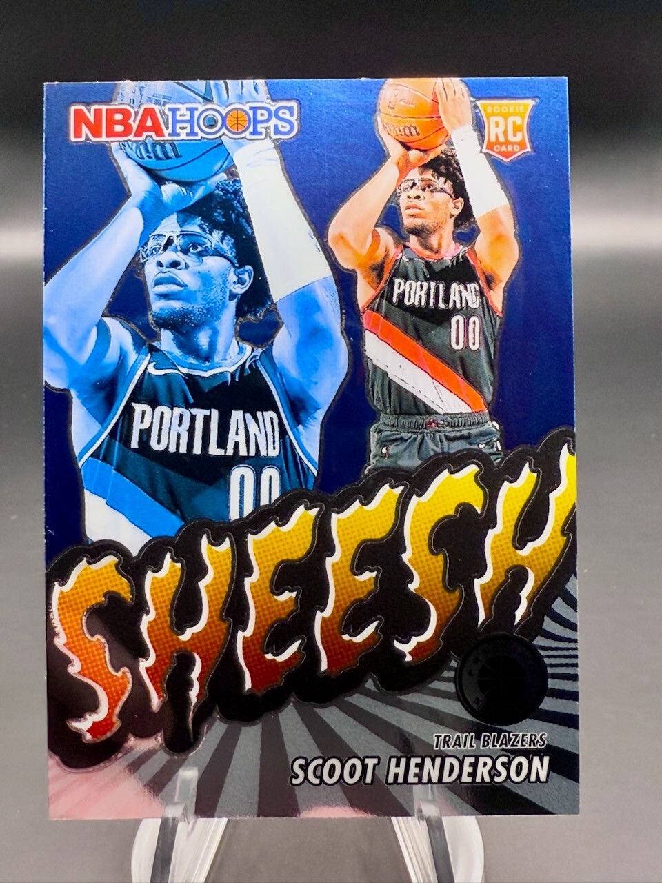 2023-24 Hoops Premium Stock - Scoot Henderson Sheesh (RC) #23 Trail Blazers
