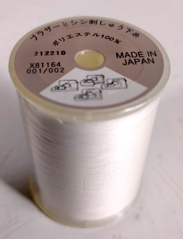 60 瓦 Bobbin 螺纹原始设备制造商兄弟刺绣白色 SAEBT 正品 X81164001 重量 — 第 2/4 张图片