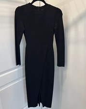 Zara Trafaluc Women’s Long Sleeve Fitted Dress with Front Slit