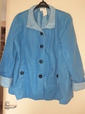 Ladies Blue Jacket Coat Xl