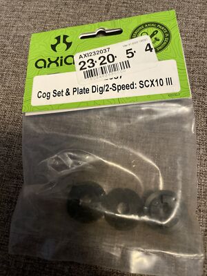AXIAL AXI232037 Cog Set & Plate Dig/2-Speed: SCX10 III