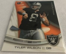 2013 Topps Platinum Football Tyler Wilson Oakland Raiders Orange Rookie #134