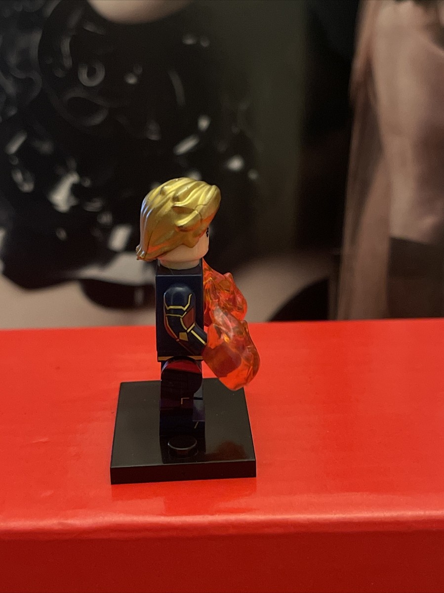 CAPTAIN MARVEL GOLD HAIR LEGO MINIFIG MINI FIGURE ms. carol