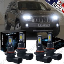 For Jeep Grand Cherokee 1999-2010 - 4pcs 6000k Led Headlight Bulbs High Low Beam