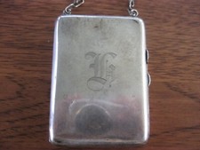 Chatelaine Dance Purse 1920s Flapper Sterling Silver 90g Antique VTG Compact 925